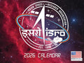 ISRO Indian Space Calendar 2026 Monthly Wall Calender 12 Month | American Made In The USA