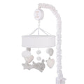 NoJo Bunny Star Gray, White, and Ivory Plush Bunnies, Stars, and Hearts Musical Mobile