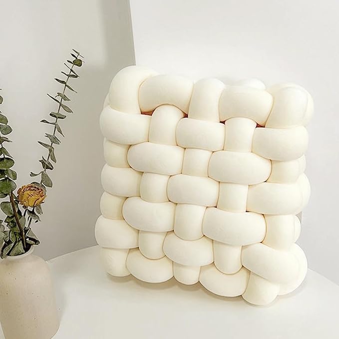 Velvet Chunky Bulky Giant Arm Knitting Yarn, Super Soft Jumbo Tube Weight, Fluffy DIY Crochet Hand Making Washable Yarn for Blanket, Pet Bed, Rugs, Pillow (1.1lb-Milk White)