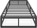 Upgrade Anti Bending and Round Corner Legs 10 inch Metal Twin XL Bed Frame 3500 LBS Heavy Steel Slats Support Platform Bed Frames No Box Spring Needed Platform Noise Free Easy Assembly