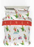 Grinch by Dr. Seuss Holiday & Christmas Bedding Super Soft Comforter and Sheet Set with Sham, 7 Piece Full Size (Official Dr. Seuss Product) by Franco
