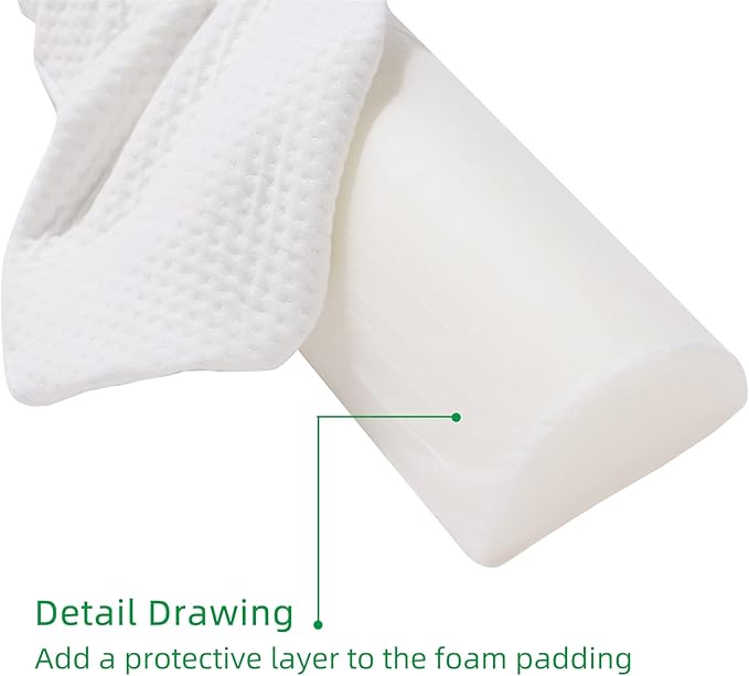 Toddler Bed Bumper, Foam Bed Rail for Toddlers, Bed Rail Bumper for Twin, Full, Queen and King Beds with Washable Cover 1-Pack