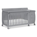 DaVinci Kalani 4-in-1 Convertible Baby Crib & Changing Table Combo - GREENGUARD Gold Certified - Toddler Bed, Daybed, Full-Size Bed Conversion - 4 Adjustable Mattress Heights - Gray