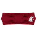 Creative Knitwear Washington State Cougars Infant Girls Crimson Solid Hair Knot Headband Embroidered Logo - Size Newborn - 4T