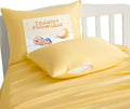 NTBAY Zippered Silk Satin Toddler Pillowcases - 2 Pack Hidden Zipper 13x18 Pillowcases - Luxury and Silky Baby Travel Pillow Covers, Yellow