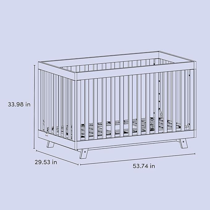 Storkcraft Beckett Convertible Crib (Natural with White Slats) – Converts from Baby Crib to Toddler Bed and Daybed, Fits Standard Full-Size Crib Mattress, Adjustable Mattress Support Base