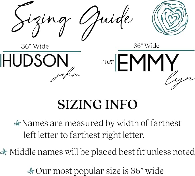 Hickory Hollow Designs Wooden Name Signs for Nursery, Baby Name Sign, Name Signs for Kids Room, Custom Plaque, Nursery Wall Art, (Quinn Gloria)
