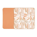 Toddlekind Pretty Practical Mat 100% Organic Cotton 47" x 47”, Reversible, Portable, Travel, Portable, Indoor/Outdoor, for Babies/Toddlers, Peach Skies (Peaches)