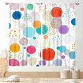 Rainbow Curtains for Girls Bedroom, Boho Rianbow Quotes Inspirational Motivational Positive Colorful Galaxy Pink Purple Window Drapery for Baby Kids Living Room Nursery Classroom, 63"x72" Inch