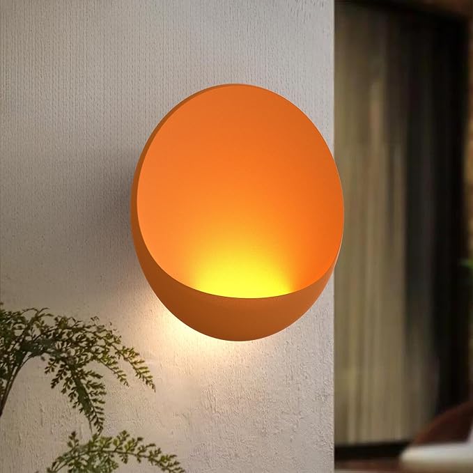 Hyunbae 8'' LED Outdoor Wall Light, 3000K Modern Wall Sconce LED Dimmable Wall Lamp Hardwired Up and Down Wall Mount Light for House Front Door Porch Garage Patio Bedroom Hallway Light Fixture