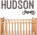Personalized Wooden Baby Name Sign - Custom Name Wall Decor for Nursery - Boy & Girl Name Signs - Baby Announcement Sign - Wooden Custom Name Signs for Wall (First + Middle Name)