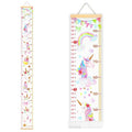 Mibote Baby Growth Height Chart Handing Ruler Wall Decor for Kids, Canvas Removable Height Growth Chart 79" x 7.9" (Unicorn)