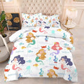 kxry Little Mermaid Princess Comforter Set Queen Size Fairy Tale Sea Shell Grass Bedding Sets for Girls Teens Kids Soft Microfiber Lightweight Comforter Set with 1 Comforter + 2 Pillow Cases