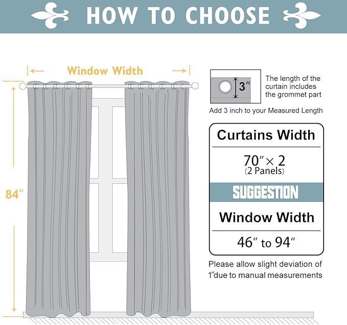 ChrisDowa Blackout Curtains 70 inches Wide for Bedroom - 2 Panels Set Extra Wide Grommet Thermal Insulated Room Darkening Curtains for Living Room (Biscotti Beige, 70 x 84 Inch)
