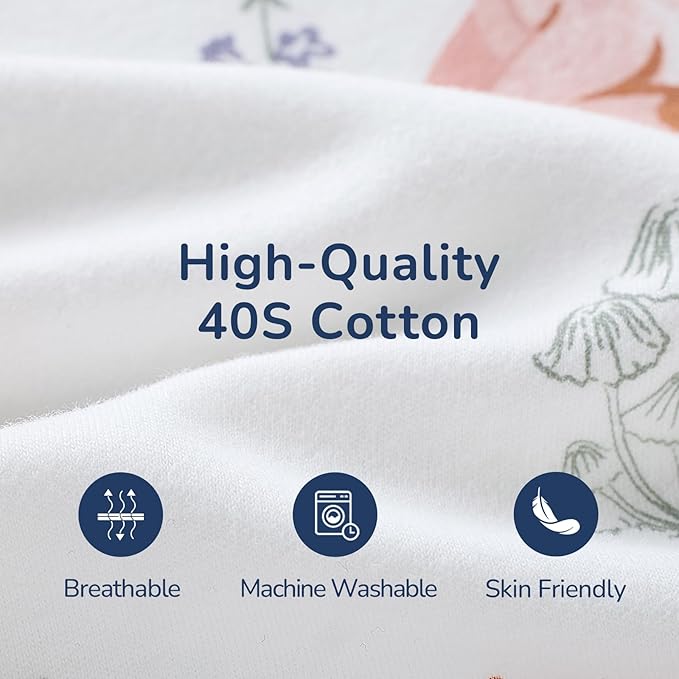 Baby Sleep Sack with Removable Sleeves, Breathable Wearable Blanket for Newborn & Toddler 6-36 Months, Cute Print