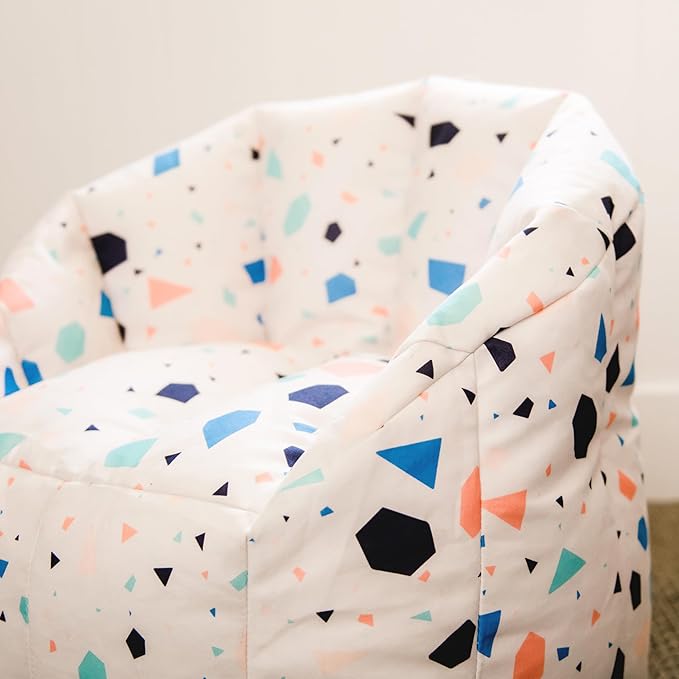 Big Joe Milano Kid's Bean Bag Chair, Dolce Terazzo Lenox, 2ft Small