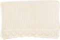 Baby Knit Blanket, 100% Cotton Waffle Patterns, Soft, Cozy, Lightweight Swaddle for Newborn & Infant Swaddling Beige Neutral, Perfect Baby Shower Ideas Cream 30x40