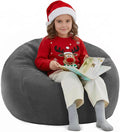 Nobildonna Bean Bag Chair Cover (No Filler) for Kids and Adults,Beanbag Stuffed Animal Storage Without Filling Plush Toys Holder and Organizer Soft Premium Corduroy 200L