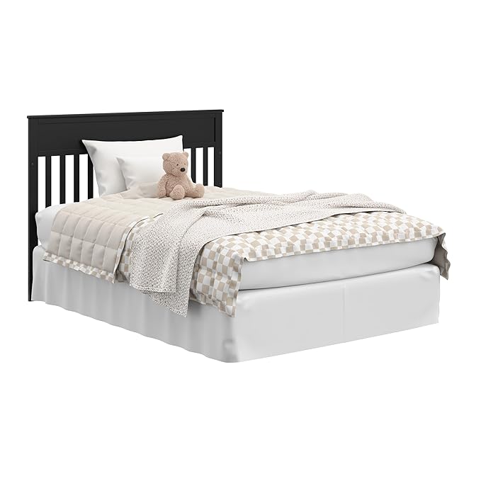 Graco Shiloh 5-in-1 Convertible Crib & Changer with Drawer (Black) – GREENGUARD Gold Certified Baby Crib Crafted from Wood, Converts to Toddler Bed, Daybed, and Full-Size Bed