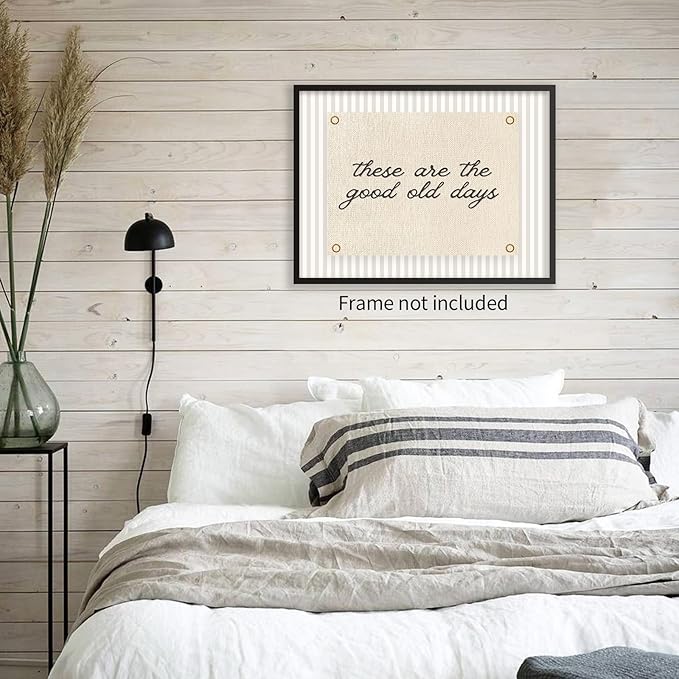 YYS These Are the Good Old Days Wall Art Inspirational Quotes Poster Modern Minimalist Positive Affirmations Canvas Prints for Office Bedroom Wall Decor 16x24 inch Unframed