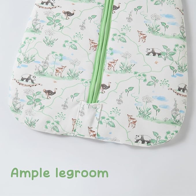 Baby Sleeping Bag 2.5 TOG Cotton Winter Sleep Sack for Newborn babies, Unisex Baby Wearable Blanket with Animal Patterns, Panda, M