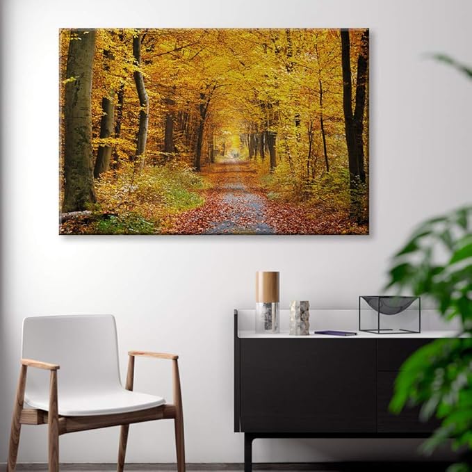 SIGNWIN-Canvas Wall Art-Sunshine in The Forest -Canvas Prints Home Artwork Decoration for Living Room,Bedroom - 12x18 inches