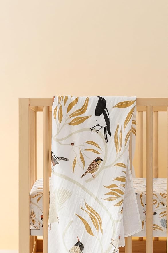 CLEMENTINE KIDS Muslin Infant Swaddles (for The Birds)