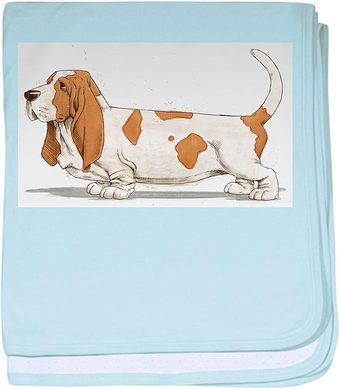 CafePress Basset Hound Baby Blanket, Super Soft Newborn Swaddle