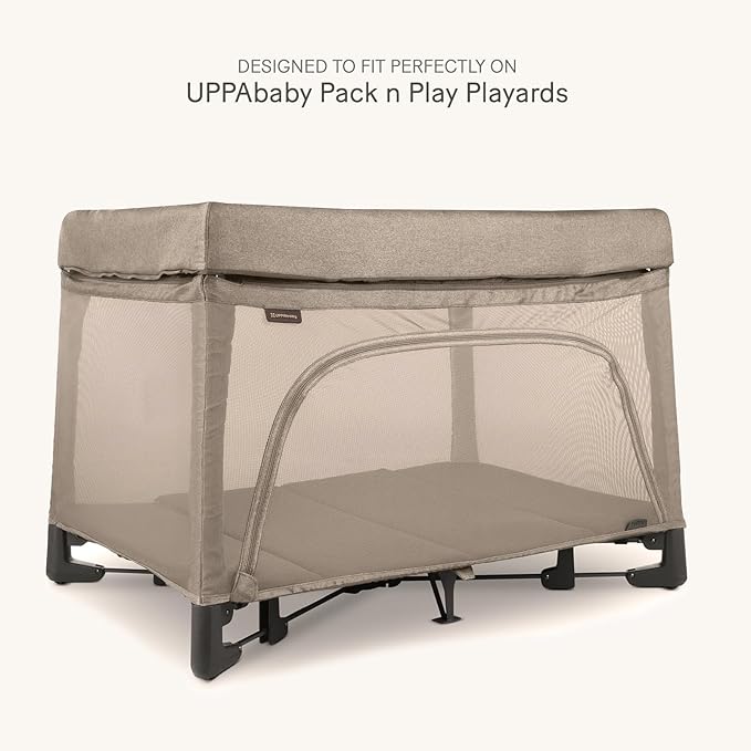 lulumoon Pack and Play Sheets for Girls: Soft Muslin Cotton for Playard Mattress - Stretchy Snug Fit for UPPAbaby Pack n Play