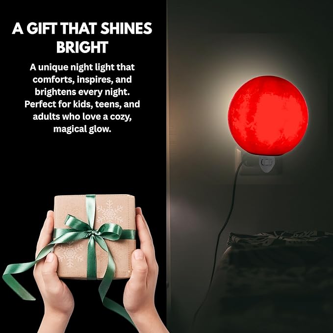 Moon Night Lights | Night Lamp LED Light | 3D Solar System NightLight, Planet Home Décor, Space Nursery, Kids Room, Space Gift, Birthday Gifts, Bedroom Decorations (Sun, 5 Inch)