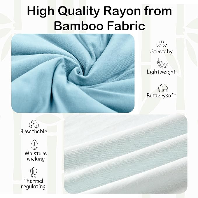 Supersoft Rayon Made from Bamboo Sleep Sack 18-24 Months 0.5 Tog Lightweight Toddler Sleep Sack 2t Baby Wearable Blanket with 2-Way Zipper Summer Unisex Sleeping Bag for Babies (2 Pack) Green & Blue
