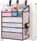 WishJazz XL Hanging Diaper Caddy Organizer for Changing Table, Crib, Playard, Wall, Reinforced 3-Tier Diaper Caddy with Mesh Pockets， Nursery Organizer-Hold 90+Diaper for Newborn Baby Essentials