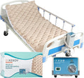 Kekoy Alternating Air Pressure Mattress Pad, Bed Sore Prevention, Hospital Bed Mattress Topper with Whisper Quiet Pump & Waterproof Heat Resistant Ulcer Cushion Pad for Home Use 75" x 35"-Beige