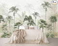 Tropical Forest Landscape Design Mural, Wallpaper can be Used to Decorate The Bedroom, Living Room, Bathroom Background Wall（Not Peel and Stick）