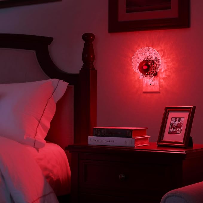 DORESshop LED Night Light [2 Pack], Night Lights Plug into Wall, Dynamic RGB Color Changing Night Light, Dusk to Dawn Sensor, Nightlight Plug in Wall for Hallway, Christmas Gifts