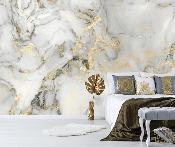 Abstract Marble Background Wall Mural Wallpaper Peel and Stick for Living Room Office 82"x57"