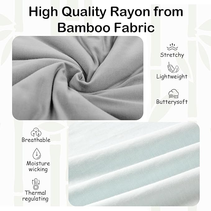 Supersoft Rayon Made from Bamboo Sleep Sack 3-6 Months Newborn Sleep Sack 0-3 Months 0.5 Tog Lightweight Baby Wearable Blanket with 2-Way Zipper Summer Unisex Sleeping Bag for Babies - Gray