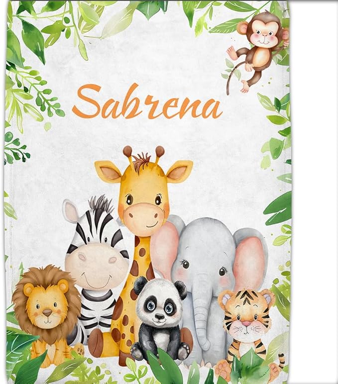 Custom Baby Blanket,Personalized Blankets for Kids with Names,Customized Blankets with Name for Boy,Personalized Baby Blanket for Girl Customized Blanket,Gift for Birthday Christmas(50"X60")