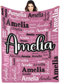 Dr.TOUGH Personalized Blanket for Adult Kids with Name Customized Blankets Personalized Throw Blanket for Christmas Birthday Gifts