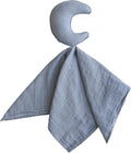 mushie Moon Security Blanket | Baby Lovey | 100% Organic Muslin Cotton (Tradewinds)