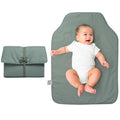 Natemia Baby Portable Diaper Changing Pad - Oeko-TEX Percale Cotton - Reusable Changing Pad for Baby - Flexible and Foldable for Travel - Machine Washable - Baby Essentials