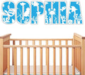 Personalized Wooden Name Sign - Custom Baby Name Signs for Nursery & Kids Room, Baby Announcement Sign, Wall Name Signs Personalized, Round Wooden Letters for Nursery Decor (Sea Animal 3D)