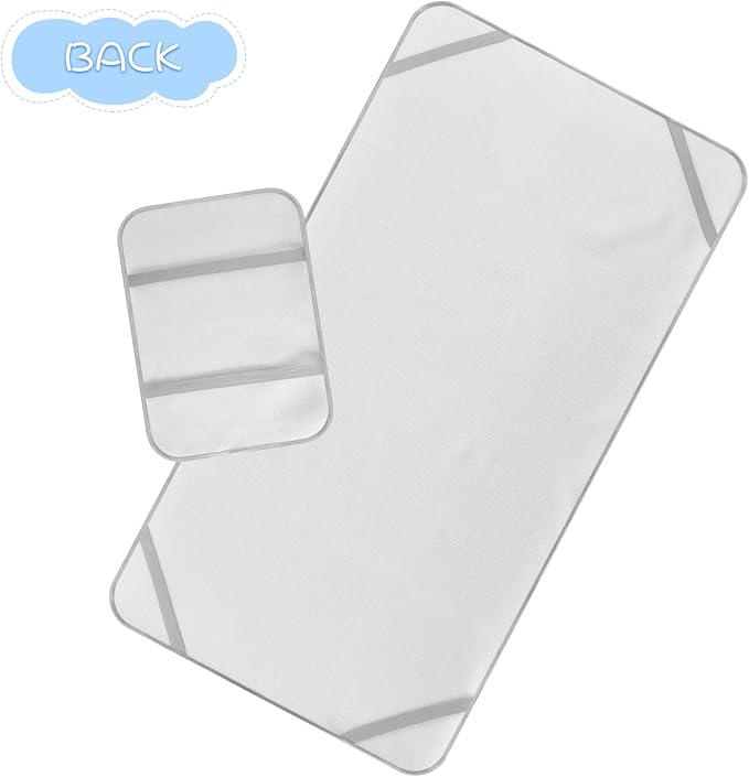 Beige Cute Dinosaur Cooling Baby Mattress Cover 28" x 52" Reusable Crib Bumper Pads for Baby&Toddler