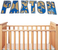 Personalized Wooden Name Sign - Custom Baby Name Signs for Nursery & Kids Room, Baby Announcement Sign, Wall Name Signs Personalized, Round Wooden Letters for Nursery Decor (Letters 3D)