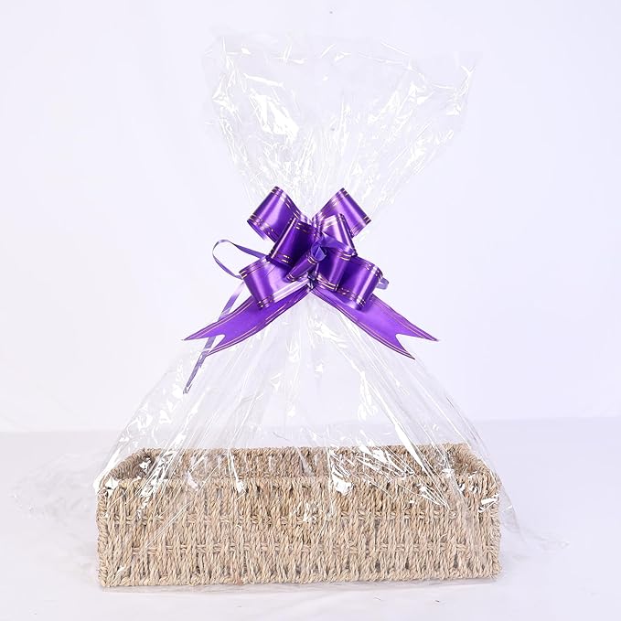 Gift Basket Empty for Baby Shower – Woven Cotton Rope Bin Nursery Shelf Storage Box (S:15 inch)