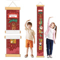 Personalized Name Child Height Wall Chart, Baby Height Growth Chart Wall, Height Chart for Wall Room Wall Decor（Santa Claus Gifts）