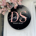 Custom Acrylic Business Sign Acrylic Wall Sign Logo Personalized Wall Decor for Beauty Salon Hanging Office Coffee Shop Signage