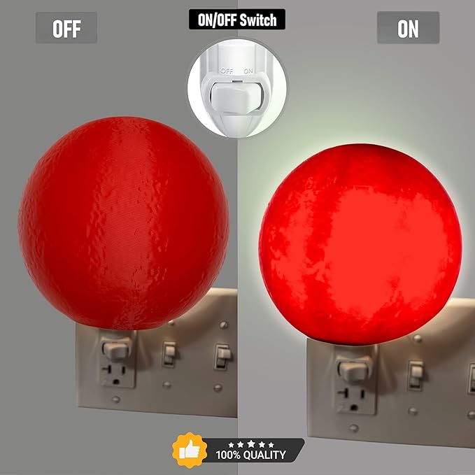 Moon Night Lights | Night Lamp LED Light | 3D Solar System NightLight, Planet Home Décor, Space Nursery, Kids Room, Space Gift, Birthday Gifts, Bedroom Decorations (Sun, 6 Inch)