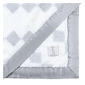 Little Giraffe Luxe Baby Blanket – 29x35” Satin Trim, Stairway Silver | Ultra-Soft, Hypoallergenic Stroller & Nursery Blanket | Perfect for Newborns & Toddlers