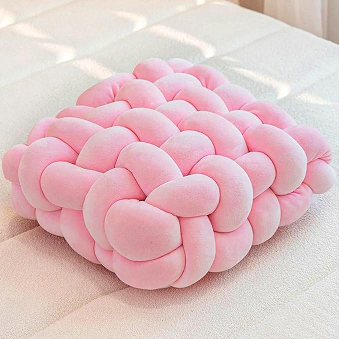 Velvet Chunky Bulky Giant Arm Knitting Yarn, Super Soft Jumbo Tube Weight, Fluffy DIY Crochet Hand Making Washable Yarn for Blanket, Pet Bed, Rugs, Pillow (1.1lb-Pink)